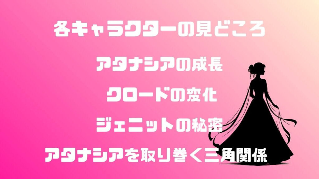 各キャラクターの見どころ